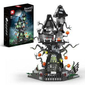 Kaiyu - Juego de Bloques de Construcción de Casa Embrujada de Vampiros para Halloween, Modelo de Plástico ABS, Rompecabezas de Juguete para Niños - Product Image 1