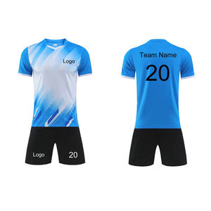 Ensemble de maillots de football personnalisés, uniforme de football, vêtements de sport respirants et à séchage rapide pour l'été, avec shorts pour unisexe - Product Image 6