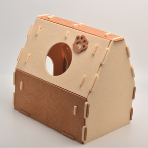 Lit <span class=keywords><strong>de</strong></span> grotte <span class=keywords><strong>de</strong></span> chat en feutre <span class=keywords><strong>de</strong></span> laine fait à la main portable écologique pour animaux <span class=keywords><strong>de</strong></span> compagnie avec logo personnalisé OEM - Product Image 3