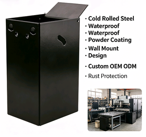 Boîte de contrôle murale en acier LEITE avec couvercle rabattable, armoire en tôle <span class=keywords><strong>sur</strong></span> mesure - Product Image 5