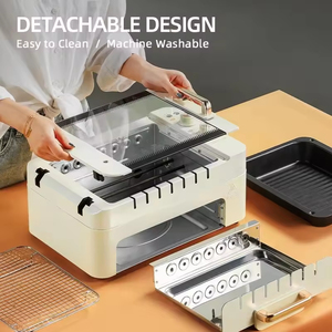 Plaque électrique détachable pour barbecue intérieur <span class=keywords><strong>Kebab</strong></span> Grill automatique pour brochettes rotatives sans fumée pour hôtels et maisons - Product Image 4