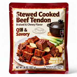 Sachet rétractable en aluminium de qualité alimentaire, scellé sur 3 côtés, étanche et personnalisable pour l'emballage de <span class=keywords><strong>porc</strong></span> braisé et cuit - Product Image 2