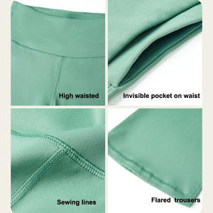 Eyun Mujeres Buttery Soft 28 "/30"/32 "/34" Entrepierna Control de barriga Entrenamiento Largo Bootleg <span class=keywords><strong>Trabajo</strong></span> Yoga Leggings acampanados de cintura alta Pantalones - Product Image 5