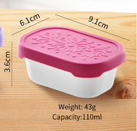 Boîte à collation en acier inoxydable compartimentée avec couvercle en silicone, 8 compartiments, plateau de service alimentaire rectangulaire en plastique injecté