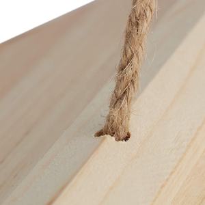 Cage à oiseaux en bois suspendue, style moderne, maison pour oiseaux sauvages d'extérieur, maison de jardin, station d'alimentation - Product Image 4