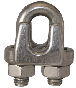 Buy Stainless Steel Wire Rope <b>U</b> <b>Clamp</b> Heavy Duty <b>U</b> Bolt Cable <b>Clamp</b> for Wire Rope Rigging and Lifting Use - Product Image 2