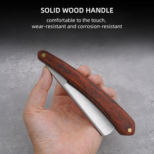 Navajas de Afeitar Antiguas de Estilo Clásico de la Época de 1700 con Mango de Madera para Afeitar la Barba - Product Image 4