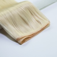 Extensions de cheveux Remy double trame qualité salon, mèches papillon blondes, sans nœuds, sans perte de cheveux