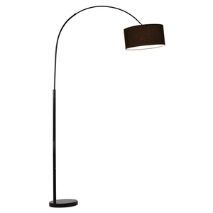Lampe sur pied moderne pour la décoration de la <span class=keywords><strong>maison</strong></span>, réglable, base E27, en tissu et en fer, lampe sur pied LED en arc pour le salon - Product Image 6