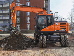 Excavadora de Ruedas Hidráulica Completa DX160W de 19.4 Toneladas con Motor, Caja de Cambios, PLC, Bomba, 1 Año de Garantía, Alto Rendimiento, en Stock - Product Image 6