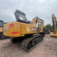 Excavadora de cadenas Sany SY215C original de 21 toneladas con motor Isuzu, martillo preinstalado y línea hidráulica auxiliar