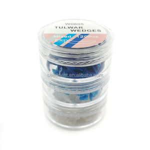 Cuñas dentales Tulwar Cuñas de plástico desechables sin orificio para fijación de dientes - Product Image 6