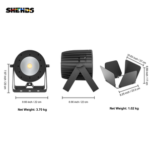 ไฟพาร์ LED COB ความสว่างสูง 1 ดวง 200W แสงขาวเย็น แสงขาวอบอุ่น DMX512 สำหรับเช่าใช้ในงานโบสถ์และงานอีเว้นท์ - Product Image 3