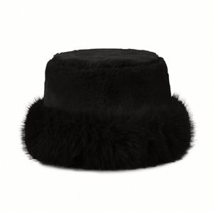 Chapeaux d'hiver en fourrure douce et chaude pour femmes, chapeaux seau de luxe pour femmes, vente en gros - Product Image 4