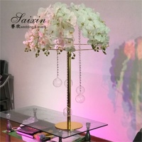 Parasols de table en métal doré pour mariage, vente en gros d'usine