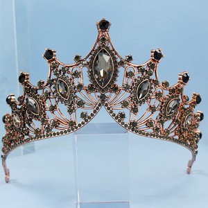 Accessori regalo di nozze per matrimonio di lusso con strass in lega di strass da sposa corona di nozze - Product Image 6