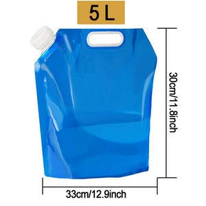 Qualité <span class=keywords><strong>alimentaire</strong></span> <span class=keywords><strong>Camping</strong></span> En Plein Air Pliable 10L Litre Jerrycan Pliable Portable En Plastique PE Sac De Stockage De L'eau Conteneur - Product Image 2