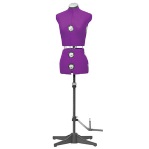 Manichino <span class=keywords><strong>da</strong></span> <span class=keywords><strong>Sartoria</strong></span> Telescopico Regolabile in Plastica per <span class=keywords><strong>Donna</strong></span>, Modello Desheng, Taglio Tridimensionale a Mezzo Busto - Product Image 2