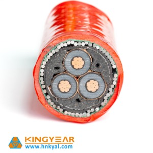 6/10kV 8.7/15kV 18/30kV ฉนวนแรงดันไฟฟ้าขนาดกลางสายไฟ3x300mm2 3x240mm2 3x185mm2ทองแดง/อลูมิเนียมหลัก - Product Image 6