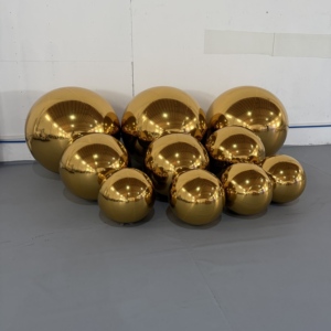 Vente flash - Ballons géants en PVC métallisé double couche dorés, ballons gonflables brillants pour la <span class=keywords><strong>d</strong></span>écoration de fête avec logo personnalisé - Product Image 5