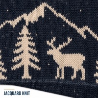 Pull en cachemire à col rond, motif cerf de montagne de Noël, épais, pour l'hiver