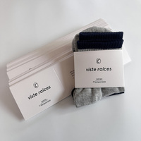 Étiquette en papier personnalisée avec logo pour emballage de chaussettes, manchon de luxe pour chaussettes, étiquettes imprimées pour serviettes