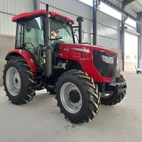 Tracteur Dongfanghong LY1204 haute puissance, machine de labour agricole 4x4 haut de gamme avec cabine climatisée