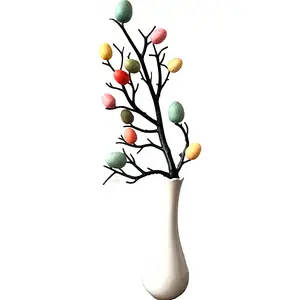 Paskalya yapay ağaç dalı dekorasyon basit yaratıcı el yapımı DIY plastik rus paskalya yumurtası
