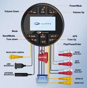Radio marine pour <span class=keywords><strong>bateau</strong></span> lecteur Audio de voiture système de <span class=keywords><strong>bateau</strong></span> de moto étanche avec <span class=keywords><strong>Bluetooth</strong></span> Auto FM AM Radio pour SPA UTV - Product Image 4