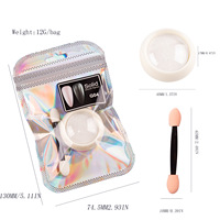 Vente en gros de poudre miroir Aurora Magic Mermaid Pigment en poudre pour ongles de haute qualité