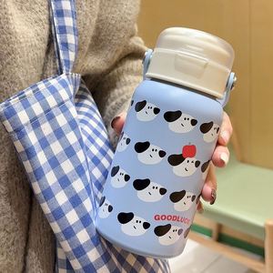 Botella de Agua Infantil con Dibujos Animados, Botella Térmica de Acero Inoxidable de Doble Pared, Aislada al Vacío para Niños Pequeños - Product Image 1
