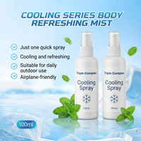 Brume Rafraîchissante Corporelle Instantanée – Spray Corporel Apaisant Portable pour Soulager la Chaleur Estivale lors des Sports de Plein Air et des Voyages