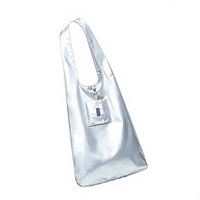 Sac de courses en polyester Ripstop, robuste, réutilisable, lavable, durable, épaissi, grande capacité, fermeture ouverte renforcée