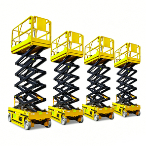 แพลตฟอร์มกรรไกรยกของแบบเต็มตัว 500 กก. 3.9 ม. สำหรับงานทาสีผนังภายนอก OEM - Product Image 3