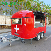 WECARE Imbisswagen Foodtruck Bar mobile Service de restauration Glaces Café Burgers Frites Remorque de cuisine entièrement équipée Remorque Food Truck