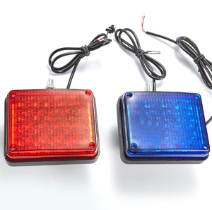 Luz de Advertencia LED Cuadrada y Redonda Intermitente para Motocicleta, Seguridad y Protección - Product Image 1