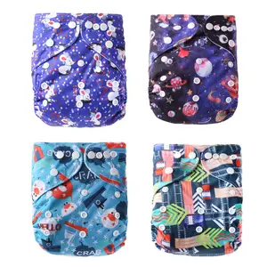 EASYMOM Hot Selling Bamboo Charcoal Pocket Cloth Nappy With Double Gussets Washable Waterproof Baby Cloth Diapers