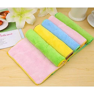 Chiffon de nettoyage en microfibre super doux et absorbant, avec logo personnalisé, pour la vaisselle et le nettoyage général - Product Image 5