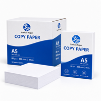 Papier d'impression pour bureau en vrac, papier copie A5, papier copie de bureau en gros - Blanc A5 80 g/m², 148x210 mm, 500 feuilles/rame
