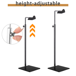 Chiều Cao Có Thể Điều Chỉnh Counter <span class=keywords><strong>Top</strong></span> Chủ Kim Loại Màu Đen Treo Móc Ly Hợp Túi Túi Xách Móc Đơn Ví Móc Áo Giá Hiển Thị Đứng - Product Image 4