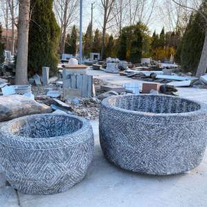 Vasi per Fiori in Pietra Naturale da Giardino <span class=keywords><strong>Fioriera</strong></span> in <span class=keywords><strong>Granito</strong></span> - Product Image 3