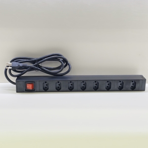 1U 19'' Rackmount 8 Ways Brasil PDU Power Distribution Unit Network Cabinet PDU - Product Image 3