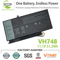 Batterie d'ordinateur portable de remplacement 11.1V 51.2Wh VH748 pour Dell Vostro 5460 5470 5480 5560 Inspiron14 5439 Series Notebook