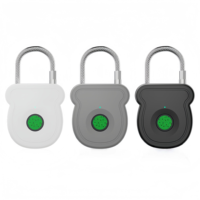 Cadenas intelligent à empreinte digitale avec déverrouillage par code Morse, alimentation d'urgence Type-C, alerte de batterie faible, compact et portable pour une utilisation multi-scénarios