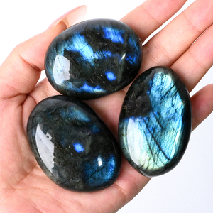 Piedra de Labradorita Azul Natural Pulida con Brillo, Piedra de Cristal para Regalos, Venta al Por Mayor - Product Image 1