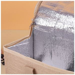 Bolsa Térmica Aislante de Aluminio para Alimentos, Reutilizable, Reciclada, con Logotipo Personalizado, de Gran Capacidad, para Picnic y Almuerzo - Product Image 5