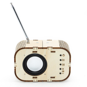 Wooden Radio Science <b>Kit</b> 3 With Antenna <b>Diy</b> Educational Toy For Kids 10-12 Years Old Manual Assembly Model - Product Image 2