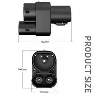 Connecteur de charge EV haute puissance DC NACS vers CCS2, adaptateur de chargeur à connexion étanche 250A, disponible pour commande en gros