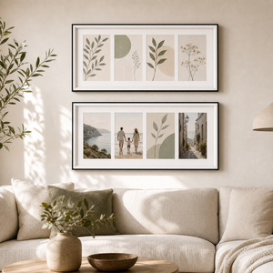 Cadre <span class=keywords><strong>photo</strong></span> en bois multi-ouvertures pour affichage horizontal mural ou sur table, idéal pour les photos de famille, la décoration de la maison, <span class=keywords><strong>du</strong></span> bureau ou de la galerie. - Product Image 2