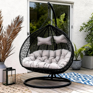 Treo Giỏ mây ghế lười biếng ghế Rocking Ghế Ban công Swing cái nôi ghế sân treo ghế nhà Treo Giỏ - Product Image 3